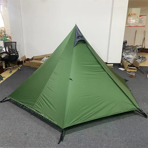Imperméable à la pluie extérieur facile à monter chaud 3 personnes pyramide Camping randonnée 4 saisons sac à dos ultra-léger <span class=keywords><strong>Tipi</strong></span> tente abri randonnée - Product Image 4