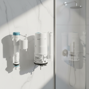 Kit de Repuesto <span class=keywords><strong>Universal</strong></span> para Tanque de Inodoro de Baño de Hotel de 3 Pulgadas, Válvula de Doble Descarga que Ahorra Agua, Material PP, Botón de Presión - Product Image 5