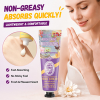 UUKKG Crème pour les mains en stock, logo personnalisé, soin des mains, parfum de rose, anti-gerçures, lissante, nourrissante, crème pour les mains, lotion, coffret cadeau
