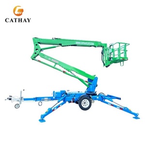 Hydraulic Articulated Telescopic Towable Spider <strong>Boom</strong> <strong>Lift</strong> with Bucket - Product Image 5