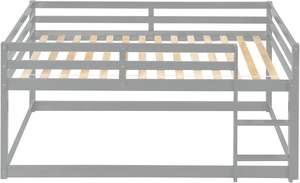<span class=keywords><strong>Lit</strong></span> superposé moderne en pin massif à <span class=keywords><strong>hauteur</strong></span> réglable pour enfants, adolescents, garçons et filles, gris - Product Image 5