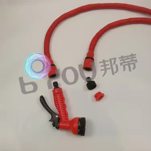 50ft 100ft Expanding Magic Anti-kink High-pressure <b>Rubber</b> & Metal Water with Head for Irrigation Watering - Product Image 4