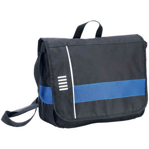 Sac à bandoulière noir et bleu 120x380x300 mm, sac bandoulière pour femme avec panneau en maille et sangle réglable - Product Image 1