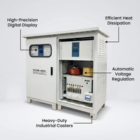 Stabilizer Tegangan Tiga Fasa Tahan Air AVR 220v 380v 415v 3 Fasa Untuk Penggunaan Luar Ruangan 20kva 15kva 10kva 50kva 100kva