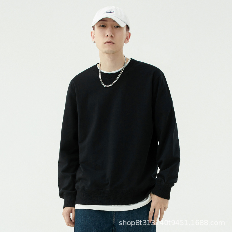Cuello redondo, negro, BYW3001 [Talla asiática]