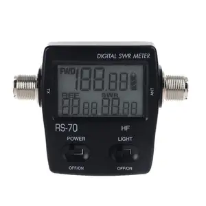 RS-70 Digital SWR / Power Meter For Two-way Radio HF 1.6-60MHz M Type Connector Power SWR Meter