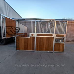 Hot Dip thép mạ kẽm ngựa gian hàng ổn định thời tiết kháng thanh lịch ngựa hộp v-yoke cửa trượt thiết kế với hay giá - Product Image 5