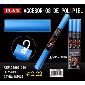 Rotolo di Pelle Sintetica Blu 50x70cm per Artigianato e Progetti Fai-da-Te - Accessorio in Ecopelle Ilan - Product Image 3