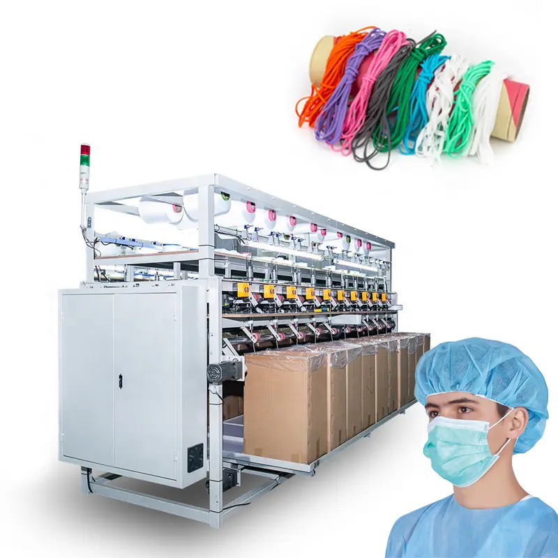 Hot Sale Electric Face Mask Earloop Weaving Belt Rope Braiding Machine Mask Tape Knitting Making Machine for sale