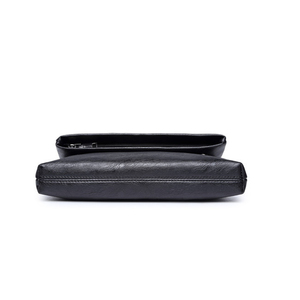 Fabbrica del Commercio All'ingrosso <span class=keywords><strong>di</strong></span> Alta Qualità Su Misura <span class=keywords><strong>di</strong></span> <span class=keywords><strong>Marca</strong></span> <span class=keywords><strong>di</strong></span> Stampa Nero <span class=keywords><strong>di</strong></span> Cuoio Reale degli uomini del Sacchetto <span class=keywords><strong>di</strong></span> Frizione - Product Image 4