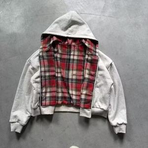 <span class=keywords><strong>Felpa</strong></span> <span class=keywords><strong>con</strong></span> Cappuccio e Zip Doppia Faccia <span class=keywords><strong>Grigia</strong></span> da Uomo, Nuova Giacca Casual Retrò Autunnale, Stile Europeo e Americano, <span class=keywords><strong>Felpa</strong></span> Oversize Streetwear - Product Image 6