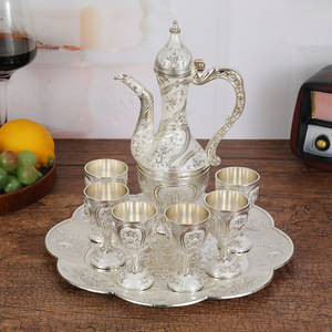 Turkish <b>Tea</b> Pot <b>Set</b> Traditional Ottoman Anatolian Greek <b>Arabic</b> Animal Pattern Metal Double Teapots Wholesale <b>Tea</b> <b>Sets</b> - Product Image 3