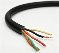 Câble flexible résistant aux intempéries pour éclairage extérieur de pelouse et de paysage Zhongkai Industrial SJOOW/SOOW 3x14AWG PE/CPE Caoutchouc 300/600V CPE