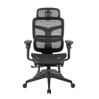 Chaises de bureau exécutives ergonomiques pivotantes de luxe pour PDG, dossier haut, accoudoirs 6D, entièrement en mesh