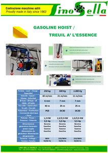 Torno eléctrico de Lino ella con generador diésel, elevador manual italiano con cable de hierro, máquina de elevación a la venta - Product Image 5