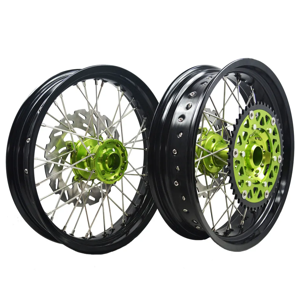 KXF KX250 Racing Dirt bike 17 Inch CNC alloy Spoke wheels