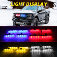 Nouveaux accessoires de voiture, éclairage de calandre de voiture étanche avec télécommande sans fil pour SUV, camionnette, éclairage de jour à LED