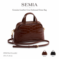 Sac fourre-tout décontracté en cuir véritable imperméable de style anglais pour femmes, capacité 1-1,9 L, fabrication OEM/ODM pour marques