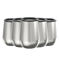 Gobelets personnalisés avec logo, en acier inoxydable 18/8, bouteilles isothermes en forme d'œuf, gobelets à boissons, bouteilles d'eau, tasses à café