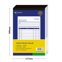 Formulaires de reçus de base en vrac en gros Livres de reçus personnalisés Papier de reçus 100 copies Ensembles de commandes autocopiants