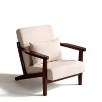 Modernes Design Leinen Holz Freizeit-Sofa Sessel Wohnzimmer-Möbelset