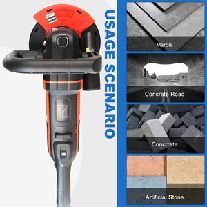 Herzo כף יד 1600w 125 מ מ מ מ מכונת מטחנת בטון עם מהירות מתכווננת - Product Image 5