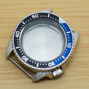 Cristal de zafiro plateado de acero inoxidable de 42mm compatible con movimiento NH35, pieza de caja de reloj de movimiento NH36 - Product Image 3