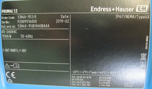 E+H Endress+Hauser Proline Promag 53H Electromagnetic Flow Meter <strong>Specifications</strong>: DN2-100 Parameters - Product Image 2