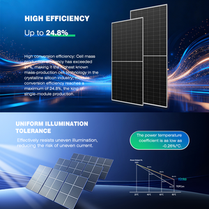 Panneau solaire bifacial LONGi Hi-MO X10 LR8-66HVD 640-665W avec une efficacité élevée de 24,6 % et technologie BC pour les toits commerciaux - Product Image 3