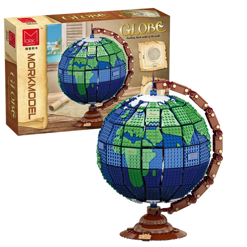 Mork Baustein 031001 Globus Gehirn Spielzeug Bildung Geschenk Spielzeug 2023 Kinder Technik DIY Kunststoff Ziegel Mini Blöcke 21332