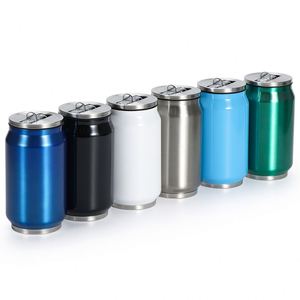 Botella Térmica Personalizada de Acero Inoxidable 304 de Doble Capa con Aislamiento al Vacío, 12oz/17oz, para Refrescos, con Pajita, Venta al por Mayor - Product Image 6