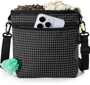 Pochette de dressage pour chien OEM Premium avec fermeture éclair, en tissu Oxford imperméable, ceinture ajustable pour la promenade en extérieur - Product Image 1
