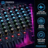 PADOCK Console de mixage numérique professionnelle 16 canaux - 99 effets DSP, console sonore avec Bluetooth et USB pour le streaming - MD-16X