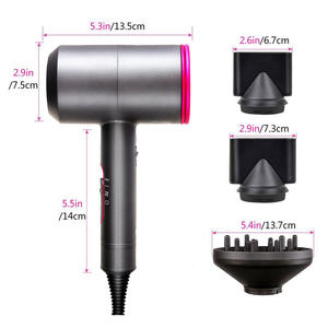 Sèche-<span class=keywords><strong>cheveux</strong></span> pour voyage et maison Concentrateur négatif/<span class=keywords><strong>diffuseur</strong></span>/spin curl/tête de rotation Sèche-<span class=keywords><strong>cheveux</strong></span> ionique 3 réglages de chaleur - Product Image 3