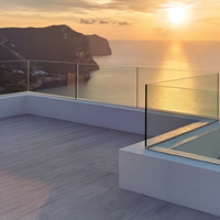 Système de balustrade en verre sans cadre en acier inoxydable sur mesure, anti-corrosion, résistant à la rouille, pour balcon, piscine, usage extérieur