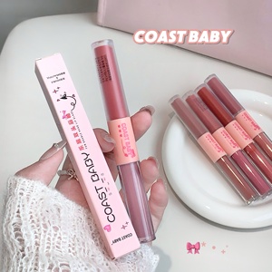 OEM/ODM Novedad Brillo Labial y Iluminador de Doble Punta 2 en 1, Barra Labial Mate de Larga Duración, Resistente al Agua y a las Manchas, Personalizable - Product Image 5