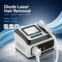 Machine d'épilation au laser diode 808 nm sans temps d'arrêt, indolore, avec refroidissement triple Ice Platinum pour les zones sensibles