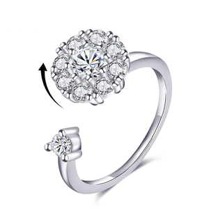 925 Sterling Silver Fidget <strong>Ring</strong> Jewelry Women <strong>Anxiety</strong> <strong>Spinner</strong> <strong>Rings</strong> Secret Fidget Toys Relieving Boredom ADHD Autism for Teens - Product Image 1