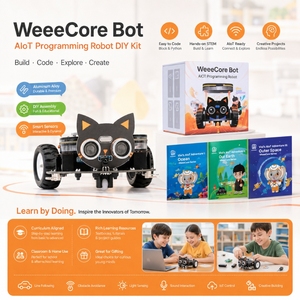 WeeeCore Bot AIOT Kit de robotique éducative vocale programmable pour l'éducation STEM des écoliers - Product Image 2