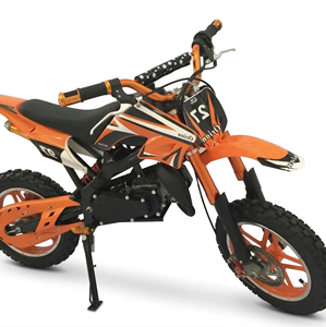 אופנוע מיני <span class=keywords><strong>49cc</strong></span> דו-פעימתי בנזין לשטח, במחיר סיטונאי זול, לילדים ונוער, עיצוב שחור-אדום - Product Image 4