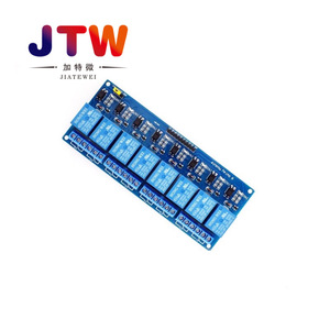 JTW 8 ช่องรีเลย์โมดูล 5V 12V SPDT PCB แบบติดตั้งพร้อมออปโตคัปเปลอร์สำหรับ AVR 51 PIC - Product Image 2