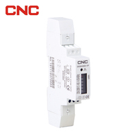 Meter Energi Satu Fasa Kelas 1 untuk Rel Din dengan Layar LCD Model DDS226D-1P 5-45A 50/60Hz