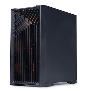 Lovingcool ブラックコンピューターケース ITX MATXケース 強化ガラスサイドパネル対応 RGB CPUキャビネット 120mm PC冷却ファン付き - Product Image 4