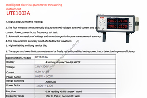 UNI-T UTE1003A/UTE1010A instrumen pengukur daya cerdas, pengukur daya Digital, penguji <span class=keywords><strong>Parameter</strong></span> elektrik - Product Image 6