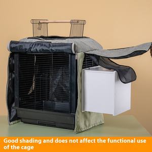 <span class=keywords><strong>Cage</strong></span> à oiseaux moderne et cool perroquet Couverture de luxe solide et motif animal coupe-vent vêtements d'ombrage pour oiseaux et chats en été - Product Image 3