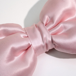 लक्जरी महिलाएं दैनिक फैशन धनुष रेशम हेडबैंड कस्टम लोगो 100% शहतूत रेशम बाल बैंड नरम लोचदार चिकनी - Product Image 3