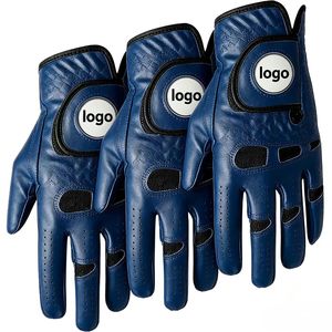 Guante de Golf de Cuero Cabretta con Logotipo Personalizado, Guantes de Golf Antideslizantes con Marcador de Pelota Extraíble para Hombre - Product Image 3