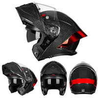 Casque de moto à double visière rabattable de haute qualité 2025 pour hommes avec certification DOT Nouveaux casques de moto Style tendance