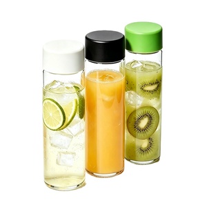 Bouteille en verre cylindrique style <span class=keywords><strong>Voss</strong></span> pour boissons alcoolisées, <span class=keywords><strong>eau</strong></span> et boissons gazeuses, 500ml, 250ml, 16oz, 300ml, 400ml, 800ml, vente en gros - Product Image 6