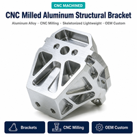 Support structurel en aluminium usiné CNC 5 axes LAIDNUO sur mesure, bloc de montage squeletté, équipement industriel usiné avec précision
